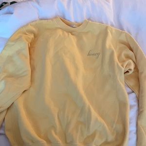 Brand melville honey crewneck